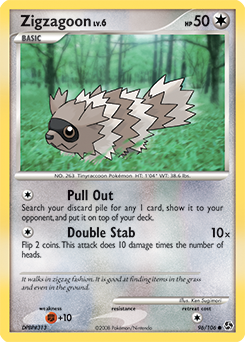 Zigzagoon 96/106 Pokémon card from Great Encounters for sale at best price
