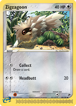 Zigzagoon 85/100 Pokémon card from Ex Sandstorm for sale at best price