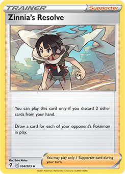 Zinnia's Resolve 164/203 Pokémon card from Evolving Skies for sale at best price