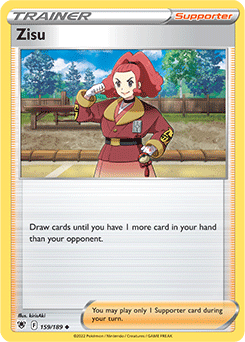 Uncommon Pokémon card Zisu 159/189 from Astral Radiance expansion
