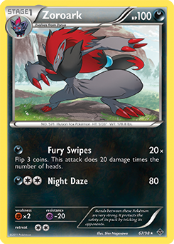 Zoroark 67/98 Pokémon card from Emerging Powers for sale at best price