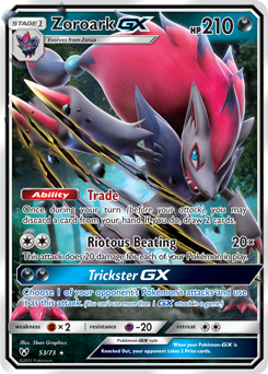 Zoroark GX 53/73 Pokémon card from Shining Legends for sale at best price