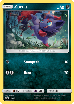 Zorua SM83 Pokémon card from Sun and Moon Promos for sale at best price