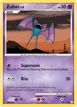 Zubat 108/123 Pokémon card from Mysterious Treasures for sale at best price