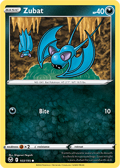 Zubat 103/195 Pokémon card from Silver Tempest for sale at best price