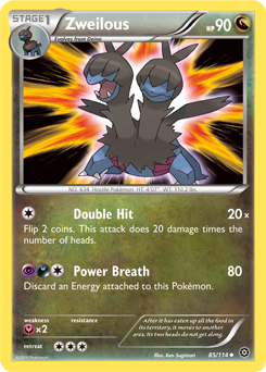 Zweilous 85/114 Pokémon card from Steam Siege for sale at best price
