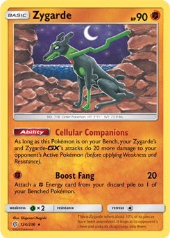 Zygarde 124/236 Pokémon card from Unified Minds for sale at best price