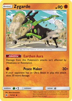 Zygarde 71/131 Pokémon card from Forbidden Light for sale at best price
