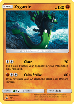 Zygarde 72/131 Pokémon card from Forbidden Light for sale at best price