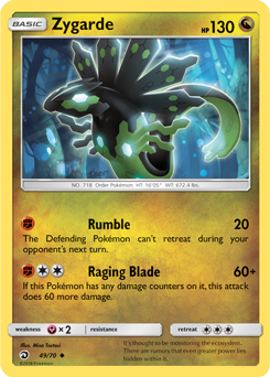 Zygarde 49/70 Pokémon card from Dragon Majesty for sale at best price