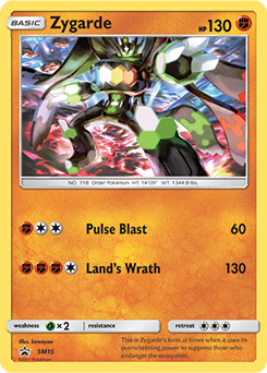 Zygarde SM15 Pokémon card from Sun and Moon Promos for sale at best price