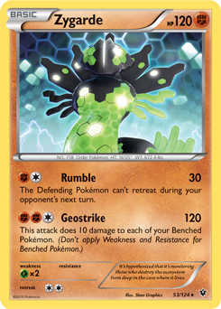 Zygarde 53/124 Pokémon card from Fates Collide for sale at best price