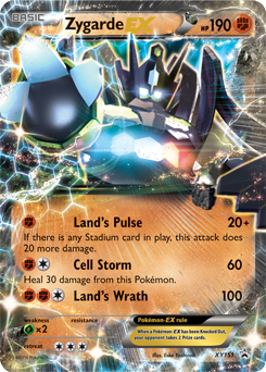 Promo Pokémon card Zygarde EX XY151 from XY Promos expansion